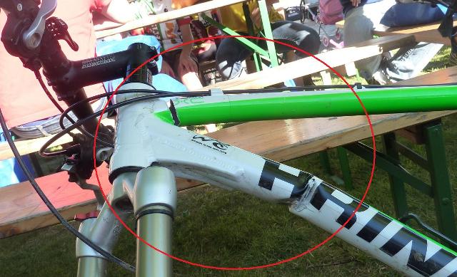 Veronika´s zerstörtes Bike alt